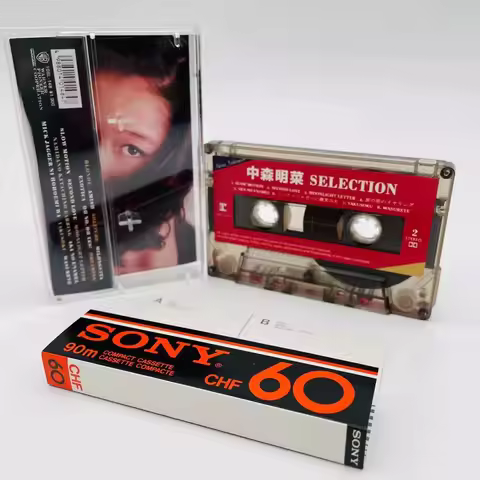 Retro Nakamori Akina Music Cassettes Greatest Hits Album Music Tape Cosplay Recorder Car Walkman Sou