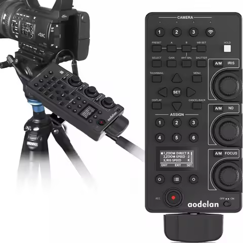 AODELAN ZC-4 Multifunctional Wireless Camcorder Lanc Zoom Remote Controller for IRIS FOCUS ZOOM ND a