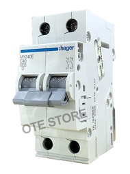 HAGER 2POLE MCB (4.5kA) (32A / 40A / 63A) (MY SERIES)