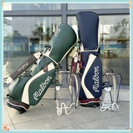 Golf Bag Stand Bag Club Bag PU Leather Lightweight 5 Way Divider With Rain Cover Men Women CK4V