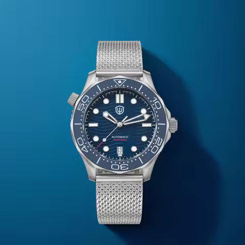 Watchdives WD007 V4 42mm Titanium Automatic Dive Watch PT5000 Movement Sapphire Crystal BGW9 Lume 12