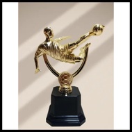 Soccer Human Figure Gold Trophy 19 cm ( 448 ) ( customize sticker available )
