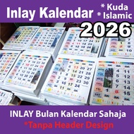 INLAY Calendar 2026 | Ready stock [ BIG Size 10in ] Horse & Islamic