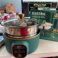 Electric COOKER Multi-Purpose ELECTRIC Hot Pot With High Quality Stainless Steel Steamer, Convenient Fryer
