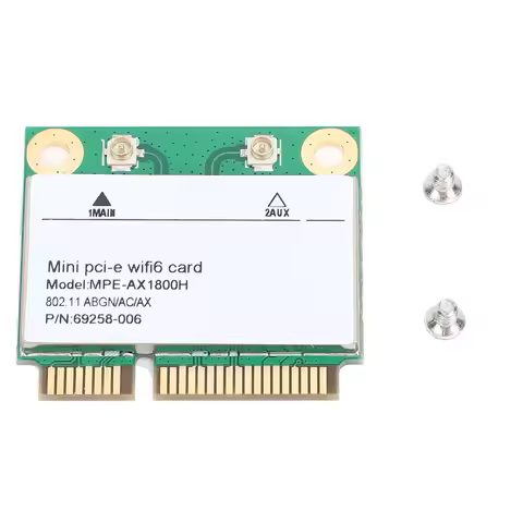 Mini PCIe Network Adapter RTL8852BE Wireless Fidelity 6 Bluetooth 5.2 MPE AX1800H Wireless Card 1800