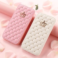 Case Samsung A72 A53 A52 A52S A33 A32 A13 A12 5G Galaxy A71 A51 A70 A50 A50S A30 A20 Fashion Crown Leather Flip Phone Cover