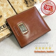 WANG101 - Dompet Kulit CHECKERS 12N - Import Premium Kulit ITALY tebal kuat dan tahan lama. Banyak m