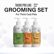 Grooming Set for Thick Fur Pets - Shampoo & Conditioner 5-in-1 Moisturizing Set | Tauro Pro Line