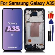 LCD For Samsung A35 5G Display Touch Screen Digitizer With Frame for Samsung Galaxy A35 5G SM-A356E/