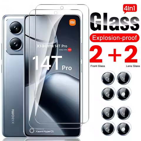 6 In 1 Tempered Glass Full Cover Screen Protector for Xiaomi 14T 15T Pro Xiaomi14TPro Xiaomi14T 14 T