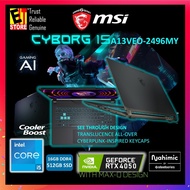 MSI Cyborg 15 A13VEO-2496MY Gaming Laptop (I5-13420H /16GB DDR4/512GB/15.6 FHD 144hz /NVIDIA RTX4050