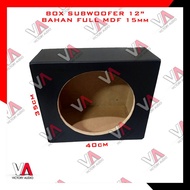 Asli Box Full Mdf Subwoofer 12 Inch Boks Sub Audio Mobil Tebal 15Mm