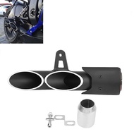 Motorcycle Stainless Steel Dual Outlet Exhaust Muffler Tail Pipe  Universal Modified Motorcycle Exhaust Muffler Pipe