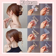 【READY STOCK】Korean Style New Hair Pins Fashionable Tassel Metal HairClip Women's Pearl Shark Clip S