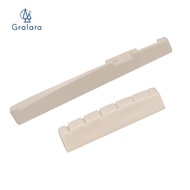 [nvnrbso] Left Handed Acoustic Guitar Saddle Nut Slotted for Guitar Parts Accessories