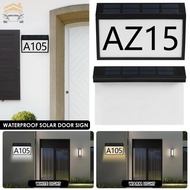 Solar Address Sign IP65/IP68 Waterproof Solar Lighted House Number Sign with Letter and Number  SHOP