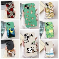 Case For iPhone 13 Casing Fashion Cute Painted Shockproof Silicone Cover For iPhone13 A2633 Phone Ca