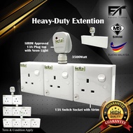 [100% PURE COPPER] T Adaptor Socket Extension Socket 3 Pin Plug TopMIND HEAVY DUTY WALL Extension 2/3/4 Way Gang