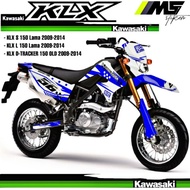 Old KLX 150 Fullbody Variation Striping Sticker Decal 2009-2014 - Old KLX L Decal - Old KLX S Decal 