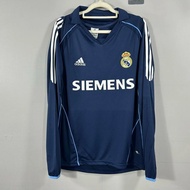 Real Madrid jersey from the 05-06 season, retro long-sleeved football jersey, Real Madrid, Zidane, R