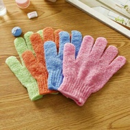 five finger body scrubber glove body scrubber exfoliating glove back scrubber