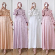 Baju Muslim Wanita /Gamis Silk Polos/ Gamis Armani Silk / Gamis Pastel