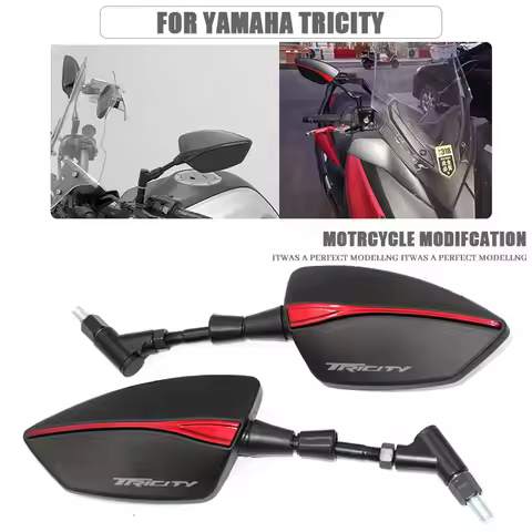 For YAMAHA Tricity 125 Tricity 155 Tricity 300 Motorcycle Rearview Mirror Scooter E-Bike Rearview Mi
