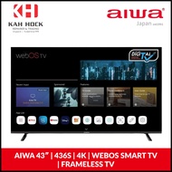 AIWA 43″ | 436S | 4K | WebOS Smart TV | Frameless TV