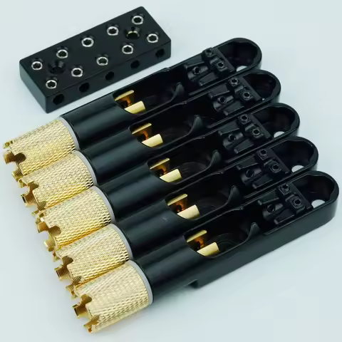 Guyker-Headless Bass Bridge, Black, 4 Strings, 5 Strings, Headless Lock String, New