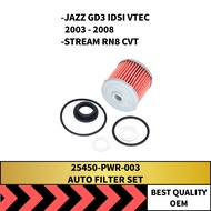 HONDA AUTO FILTER (25450-PWR-003) CITY SEL / JAZZ GD3 IDSI VTEC (2003-2008) STREAM RN8
