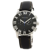 Tiffany & Co. Atlas Dome 計時腕錶，不鏽鋼/皮革，男士