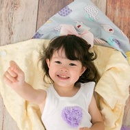 Minky多功能 點點顆粒 攜帶毯嬰兒毯冷氣毯被 鵝黃-大象
