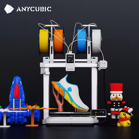 ANYCUBIC Kobra X 3D Printer ACE GEN2 Multi-color Printing 2X Speed & Material Savings 4-Color Built-