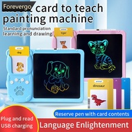 FOREVERGO 2 in 1 Talking Flash Cards & LCD Writing Tablet Educational Montessori-style Writing Drawi