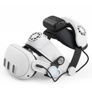 KKCOBVR Q3U Battery Head Strap with Active Cooling Fan, Compatible with Meta Quest 3/3S, Hot Swappab