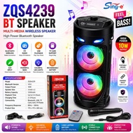 ZQS-4239 Powerful Party Speaker Wireless Karaoke Speaker with MIC TWS Bluetooth Speaker for outdoor