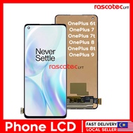1+ LCD OnePlus 9 8 8t 9R 6t 7 7t Nord one plus LE2113 AC2001 A6010 REALME X7 Pro LCD Touch Screen Di