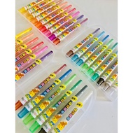 High quality plastic box screw cap crayons