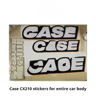 For Case cx Excavator Parts CX75/130/210/240/300/330/380C Full car label sticker