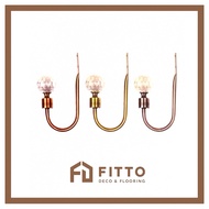 [FITTO] J-19-N303 ARTISTIC VINTAGE CRYSTAL BALL CURTAIN HOOK 4 - (HOLD BACK SERIES)