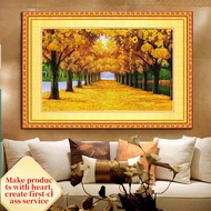 ✾♗✟Gold all over the ground new 5D diamond painting money tree fortune paste cross stitch living roo
