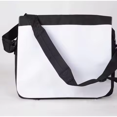 Multi-size Sublimation Blank Shoulder Bag Polyester Canvas Crossbody Bag Sublimation Messenger Bags 