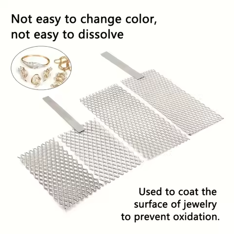 Platinum Titanium Mesh Anode with Handle for Gold/Silver Jewelry Plating, Metal Electroplating Machi