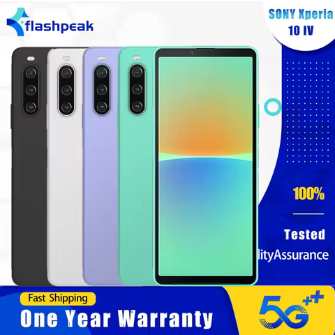 Original Sony Xperia 10 IV 10IV XQ-CC54 XQ-CC72 5G Mobile Phone 6GB+128GB NFC 6.0" OLED Snapdragon 6