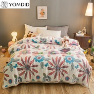 Winter Washable Flannel Blanket Super Warm Soft Blankets Plain Dryed Flowers Pattern Throw On Sofabe