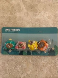 全新LINE FRIENDS熊大 公仔擺件 汽車裝飾 叢林系列