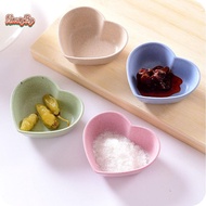 honeybird heart shape fruit sna sauce bowl kids feed food container tableware dinner plates Nice
