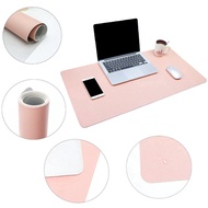 【Double sided / Single side】 Large Laptop Mouse Pad PU Leather Desk Mat Pad Waterproof Mousepads Key