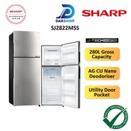 5 STAR Sharp Refrigerator 2 Door Inverter 280L Fridge Peti Sejuk Peti Ais 2 Pintu Inverter Murah 冰箱 