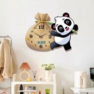 Lucky Panda Creative Influencer Wall Clock Clock Living Room Household Wall Calendar New Simple Wall